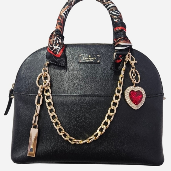 Kate Spade Black Dome Satchel, Wallet, & Card Holder 3 PC Set - EUC - Picture 3 of 13